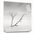 Minimalist Landscape Wall Art – Solitary Branch in Soft Mist