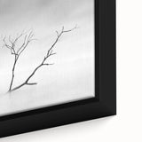 Minimalist Landscape Wall Art – Solitary Branch in Soft Mist