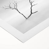Minimalist Landscape Wall Art – Solitary Branch in Soft Mist