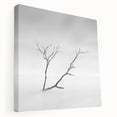 Minimalist Landscape Wall Art – Solitary Branch in Soft Mist