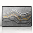 Contemporary Canvas Print - Gold & Gray Geometric Abstract Art