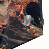 Large Abstract Wall Art – Moody Contemporary Painting in Black & Burgundy