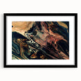 Large Abstract Wall Art – Moody Contemporary Painting in Black & Burgundy