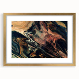 Large Abstract Wall Art – Moody Contemporary Painting in Black & Burgundy
