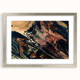 Large Abstract Wall Art – Moody Contemporary Painting in Black & Burgundy