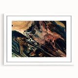 Large Abstract Wall Art – Moody Contemporary Painting in Black & Burgundy