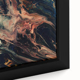 Large Abstract Wall Art – Moody Contemporary Painting in Black & Burgundy