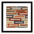 Framed Abstract Art for Sale - Retro Color Blocks in Warm Neutrals