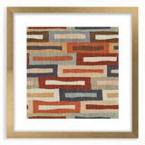 Framed Abstract Art for Sale - Retro Color Blocks in Warm Neutrals