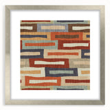Framed Abstract Art for Sale - Retro Color Blocks in Warm Neutrals