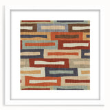 Framed Abstract Art for Sale - Retro Color Blocks in Warm Neutrals