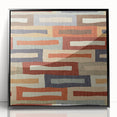 Framed Abstract Art for Sale - Retro Color Blocks in Warm Neutrals
