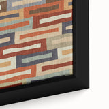 Framed Abstract Art for Sale - Retro Color Blocks in Warm Neutrals