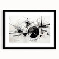 Black and White Geometric Wall Art - Modern Abstract Canvas