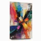 Vibrant Abstract Expressionist Wall Art – Multicolor Canvas Print