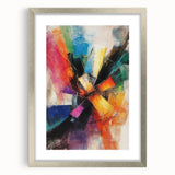 Vibrant Abstract Expressionist Wall Art – Multicolor Canvas Print