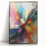 Vibrant Abstract Expressionist Wall Art – Multicolor Canvas Print