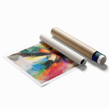 Vibrant Abstract Expressionist Wall Art – Multicolor Canvas Print