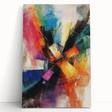 Vibrant Abstract Expressionist Wall Art – Multicolor Canvas Print