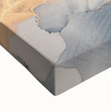 Modern Luxury Abstract Paintings – Navy & Gold Canvas Art