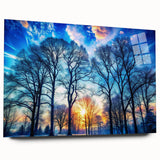 Winter Sunset Through Trees – Fine Art Landscape Photography