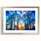 Winter Sunset Through Trees – Fine Art Landscape Photography