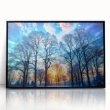 Winter Sunset Through Trees – Fine Art Landscape Photography