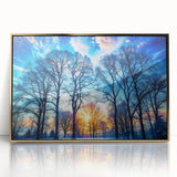 Winter Sunset Through Trees – Fine Art Landscape Photography