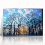 Winter Sunset Through Trees – Fine Art Landscape Photography