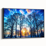 Winter Sunset Through Trees – Fine Art Landscape Photography