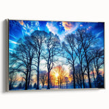 Winter Sunset Through Trees – Fine Art Landscape Photography