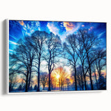Winter Sunset Through Trees – Fine Art Landscape Photography