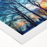 Winter Sunset Through Trees – Fine Art Landscape Photography