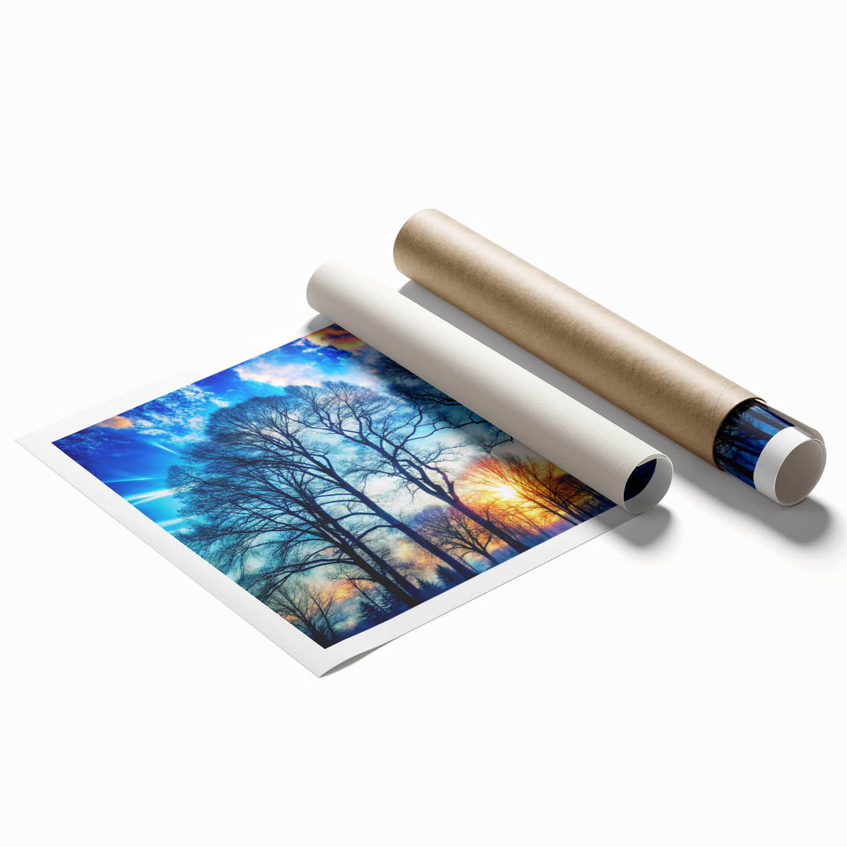 Winter Sunset Through Trees – Fine Art Landscape Photography