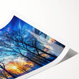 Winter Sunset Through Trees – Fine Art Landscape Photography