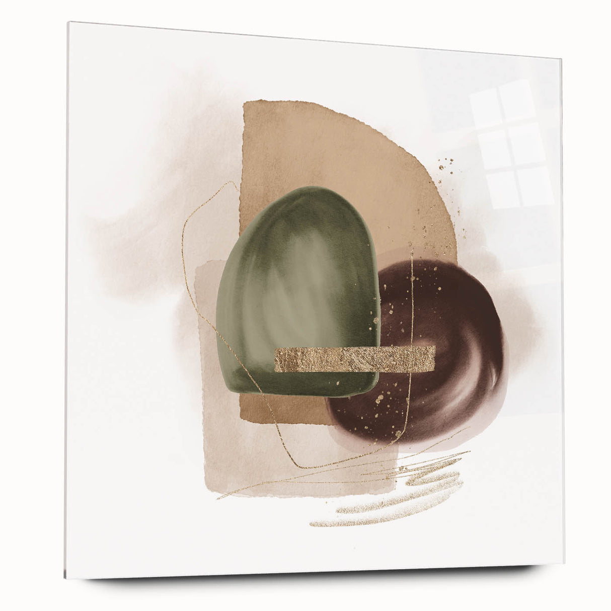 Contemporary geometric wall art – minimalist abstract canvas print