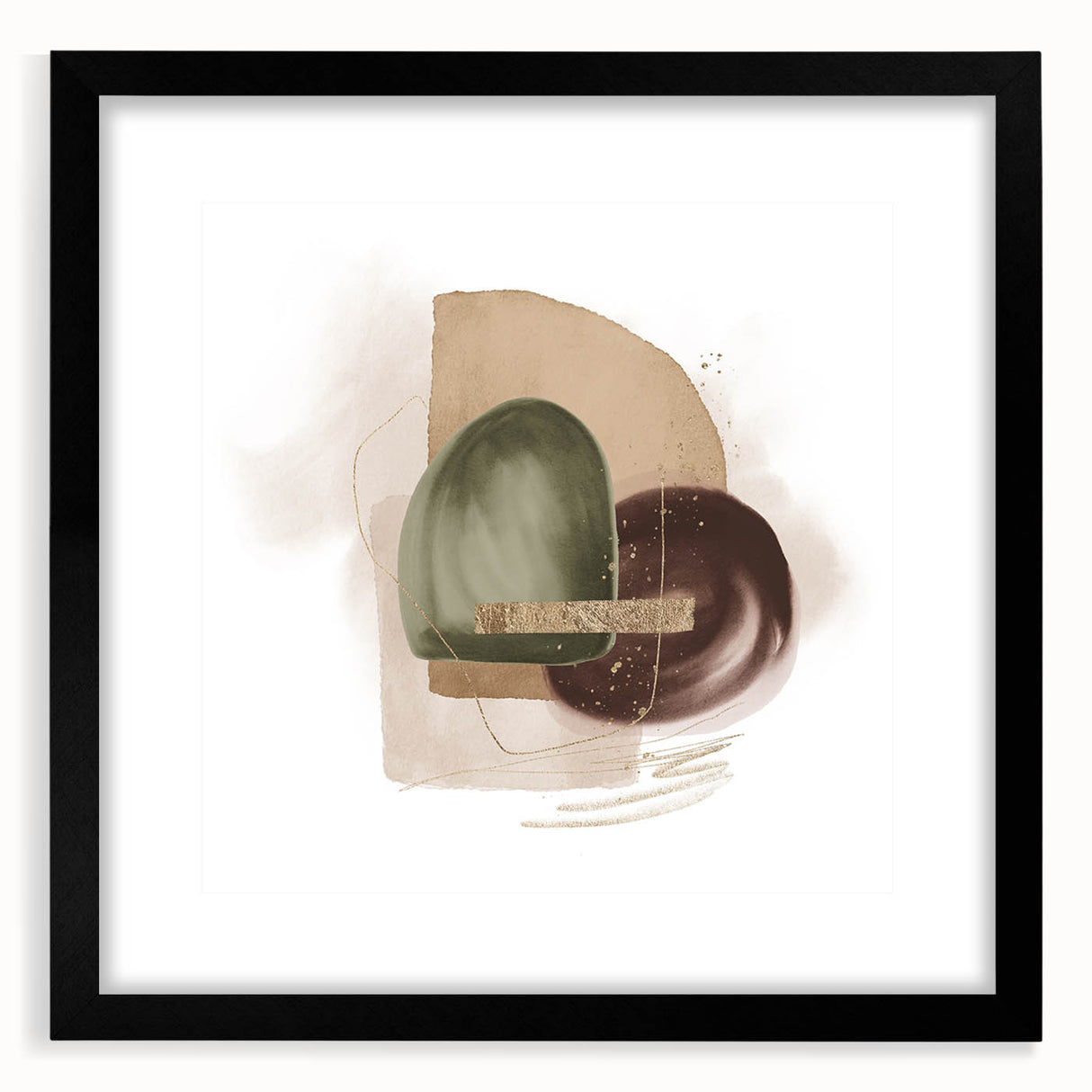 Contemporary geometric wall art – minimalist abstract canvas print