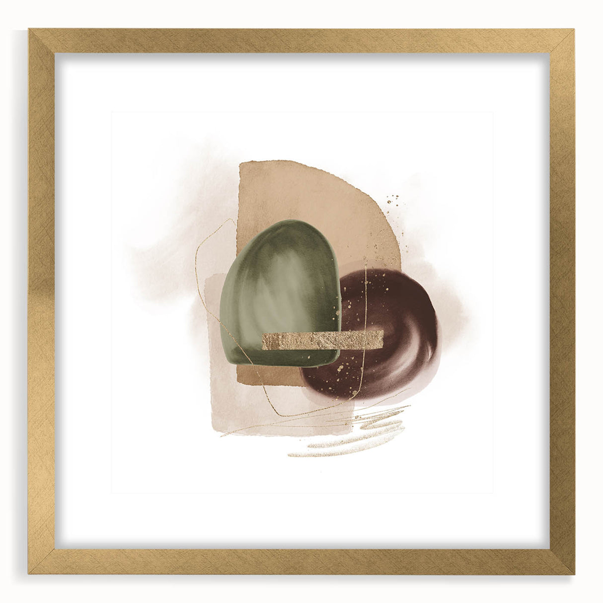 Contemporary geometric wall art – minimalist abstract canvas print