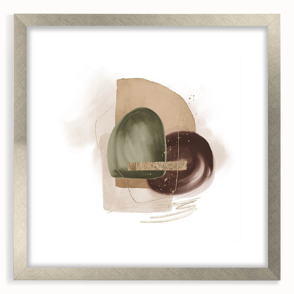 Contemporary geometric wall art – minimalist abstract canvas print
