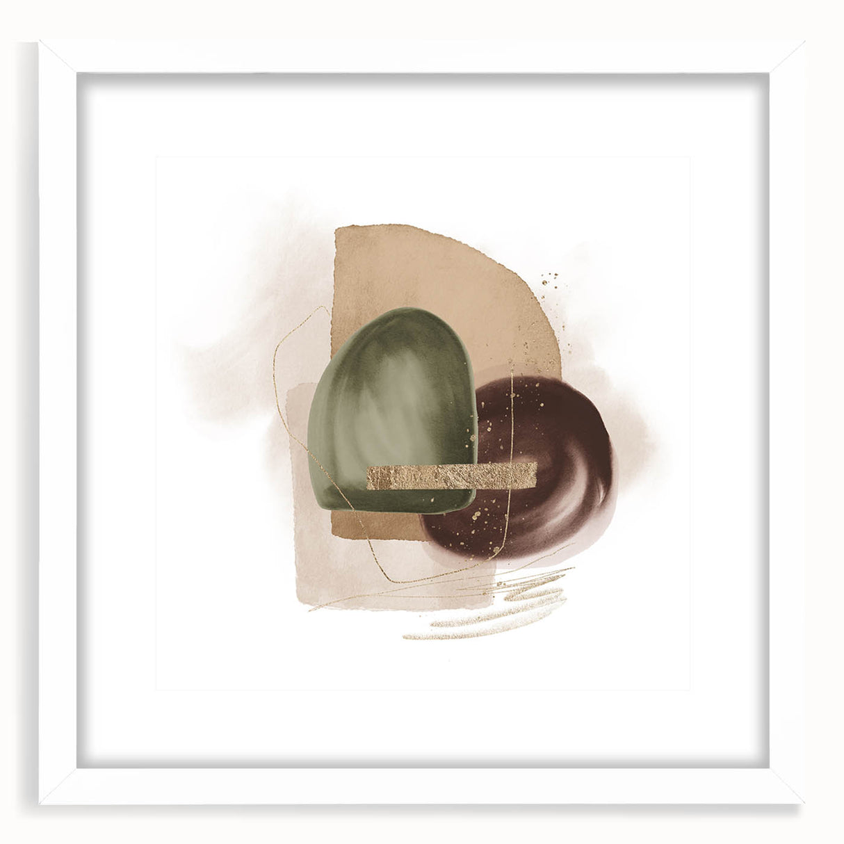 Contemporary geometric wall art – minimalist abstract canvas print