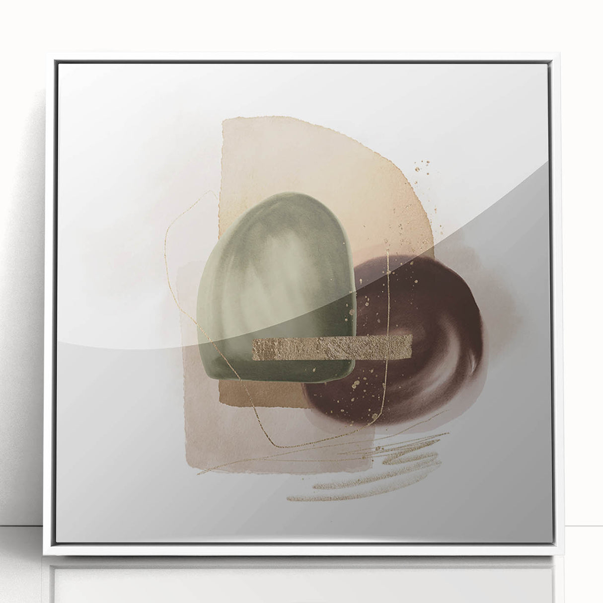 Contemporary geometric wall art – minimalist abstract canvas print