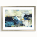 Contemporary Abstract Art – Modern Canvas in Navy Blue & Beige