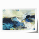 Contemporary Abstract Art – Modern Canvas in Navy Blue & Beige