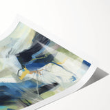 Contemporary Abstract Art – Modern Canvas in Navy Blue & Beige