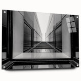 Urban Architectural Wall Art – Modern Black and White Print