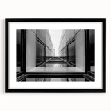 Urban Architectural Wall Art – Modern Black and White Print