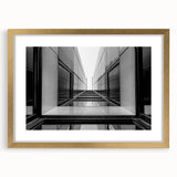 Urban Architectural Wall Art – Modern Black and White Print