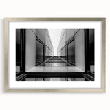 Urban Architectural Wall Art – Modern Black and White Print