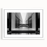 Urban Architectural Wall Art – Modern Black and White Print
