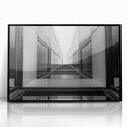 Urban Architectural Wall Art – Modern Black and White Print